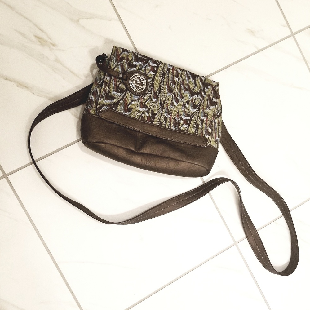 Woven crossbody purse